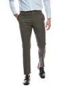 Brooks Brothers Classic Flat Front Wool Trouser In Green