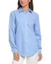 Brooks Brothers Classic Gingham Blouse In Blue