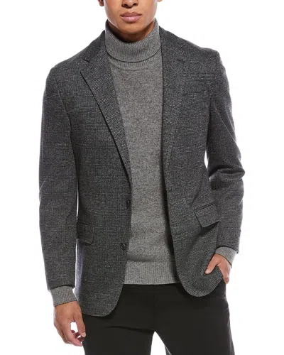 Brooks Brothers Classic Wool-blend Blazer In Gray
