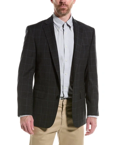 Brooks Brothers Classic Wool-blend Blazer In Grey