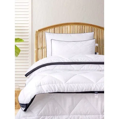 Brooks Brothers Climate Down Alternative Medium Bed Pillow In White