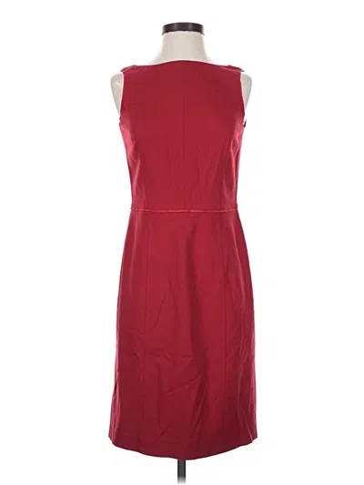 Pre-owned Brooks Brothers Cocktail Dress In Burgundy
