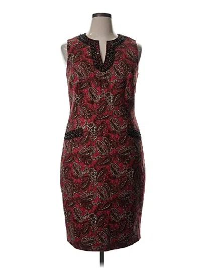 Brooks Brothers Cocktail Dress In Burgundy