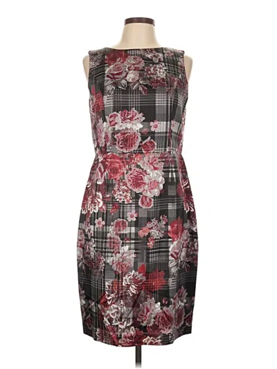 Pre-owned Brooks Brothers Cocktail Dress In Burgundy