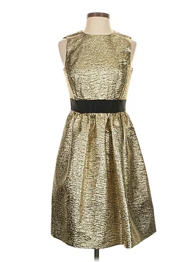 Pre-owned Brooks Brothers Cocktail Dress In Gold
