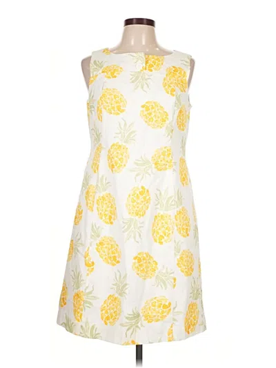 Pre-owned Brooks Brothers Cocktail Dress In Yellow