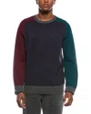 Brooks Brothers Colorblock Crewneck Sweatshirt In Multi