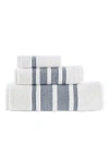Brooks Brothers Contrast Boarder 3-piece Towel Set In Navy