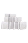 Brooks Brothers Contrast Boarder 3-piece Towel Set<br /> In Taupe