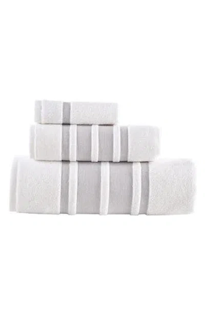Brooks Brothers Contrast Boarder 3-piece Towel Set<br /> In Taupe