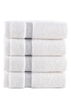 Brooks Brothers Contrast Border 4-piece Towel Set In Multi