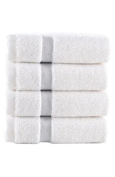 Brooks Brothers Contrast Border 4-piece Towel Set In Multi