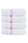 Brooks Brothers Ottoman Rolls 4-pack Turkish Cotton Wash Cloths In Multi