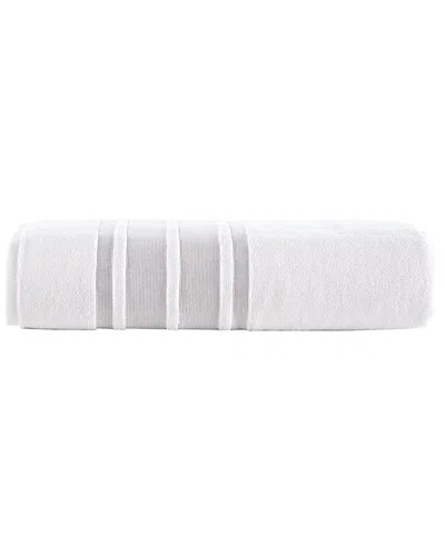 Brooks Brothers Contrast Border Bath Sheet In Taupe