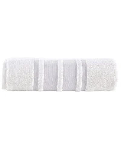 Brooks Brothers Contrast Border Bath Towel In Silver