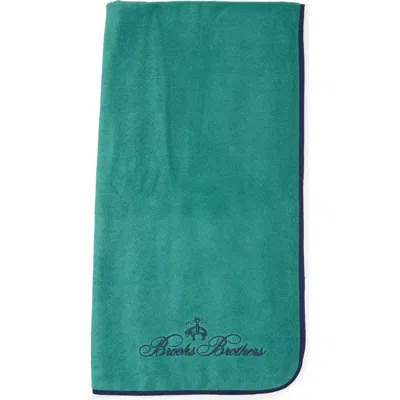 Brooks Brothers Contrast Border Turkish Cotton Bath Essential