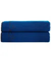 Brooks Brothers Contrast Frame 2pc Bath Sheets In Blue