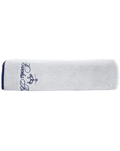 Brooks Brothers Contrast Frame Bath Sheets In Silver