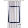 Brooks Brothers Contrast Frame Shower Curtain In Silver