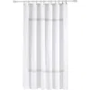 Brooks Brothers Contrast Frame Shower Curtain In White