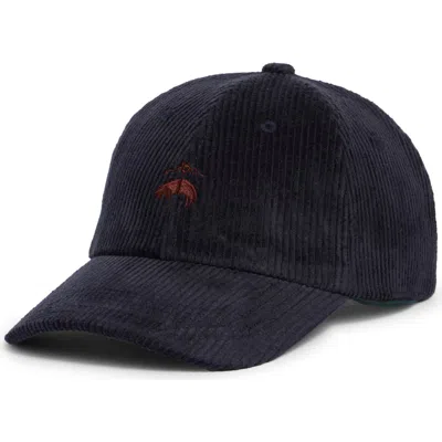Brooks Brothers Corduroy Baseball Cap In Navy