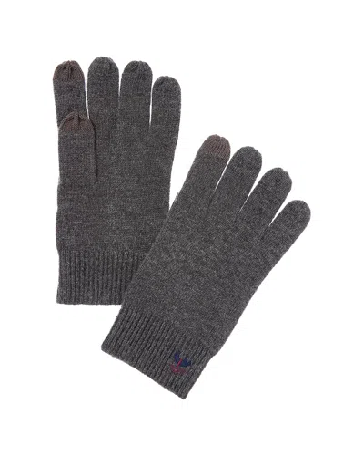 Brooks Brothers Core Rib Wool & Cashmere-blend Glover In Gray