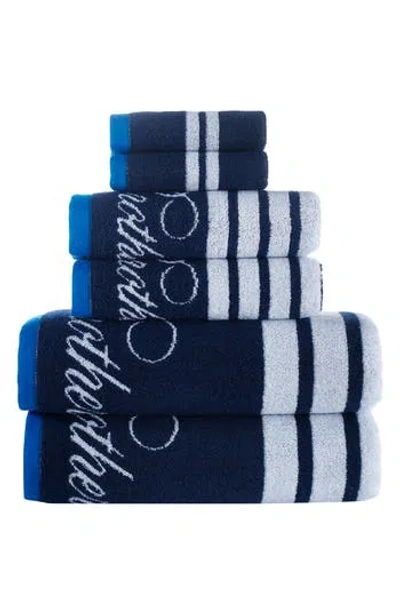 Brooks Brothers Cotton 6-piece Towel Set In Blue