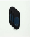 Brooks Brothers Cotton Blend 3-pack Loafer Socks In Black