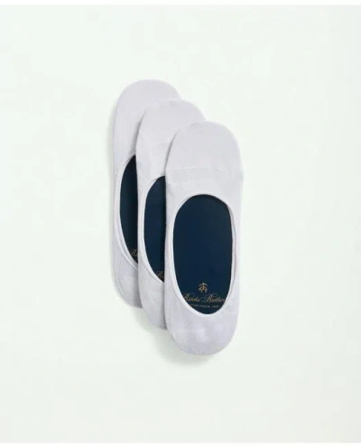 Brooks Brothers Cotton Blend 3-pack Loafer Socks In Ivory