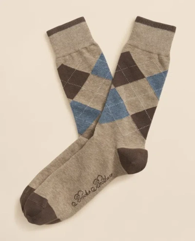 Brooks Brothers Cotton Blend Argyle Socks In Multi
