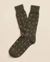 Brooks Brothers Cotton-blend Foulard Socks In Green