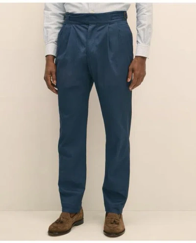 Brooks Brothers Cotton Blend Ghurka Pants In Navy