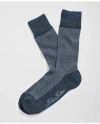 Brooks Brothers Cotton Blend Herringbone Socks In Blue