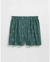 Brooks Brothers Cotton Broadcloth Beagle-pattern Boxers In Green