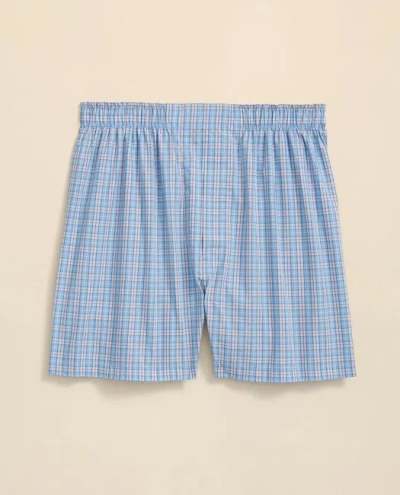 Brooks Brothers Cotton Broadcloth Mini Check Boxers In Multi