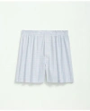 Brooks Brothers Cotton Broadcloth Multi Checked Boxers In White
