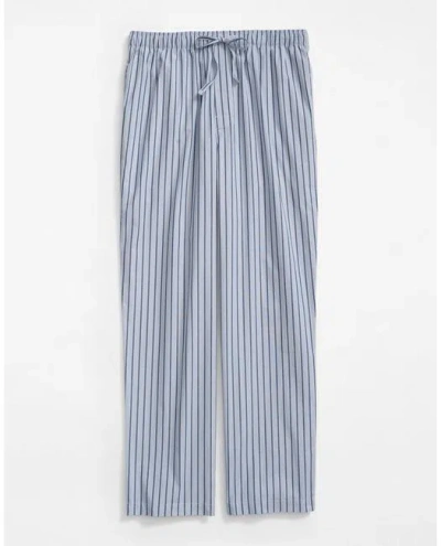 Brooks Brothers Cotton Broadcloth Striped Lounge Pants In Blue