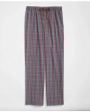Brooks Brothers Cotton Broadcloth Tartan Lounge Pants In Blue