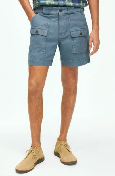 BROOKS BROTHERS COTTON CANVAS CAMP SHORTS