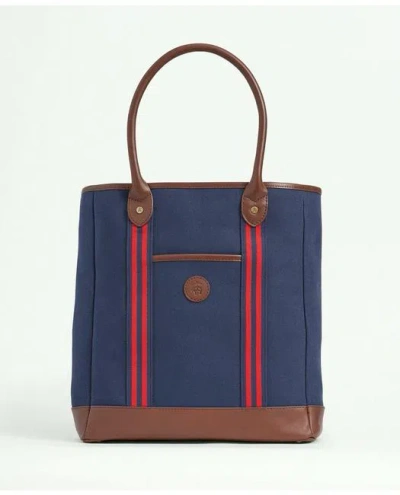 Brooks Brothers Cotton Canvas Tote Bag | Navy