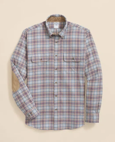 Brooks Brothers Cotton-cashmere Flannel Plaid Sport Shirt In Multi