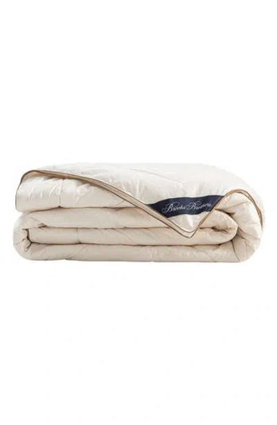 Brooks Brothers Cotton Comforter In Cream