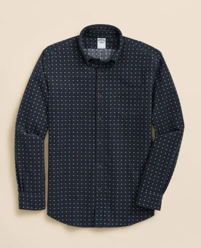 Brooks Brothers Cotton Corduroy Foulard Sport Shirt In Blue