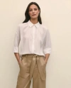 Brooks Brothers Cotton Dobby Relaxed Dolman-sleeve Shirt In Neutral