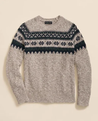 BROOKS BROTHERS COTTON FAIR ISLE SWEATER
