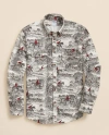Brooks Brothers Cotton Flannel Archive Equestrian Print Sport Shirt In Multi