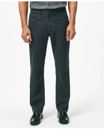 Brooks Brothers Cotton Flannel Five-pocket Pants In Grey