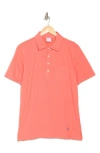 Brooks Brothers Performance Series Spread Collar Polo Shirt In Gold