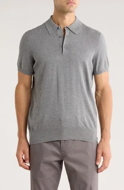Brooks Brothers Cotton Knit Polo In Gray