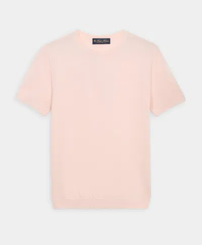 Brooks Brothers Cotton Knit Top In Pink